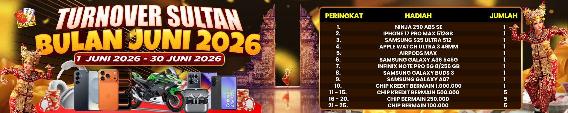 SPESIAL EVENT TURNAMENT TURNOVER JUNI 2026